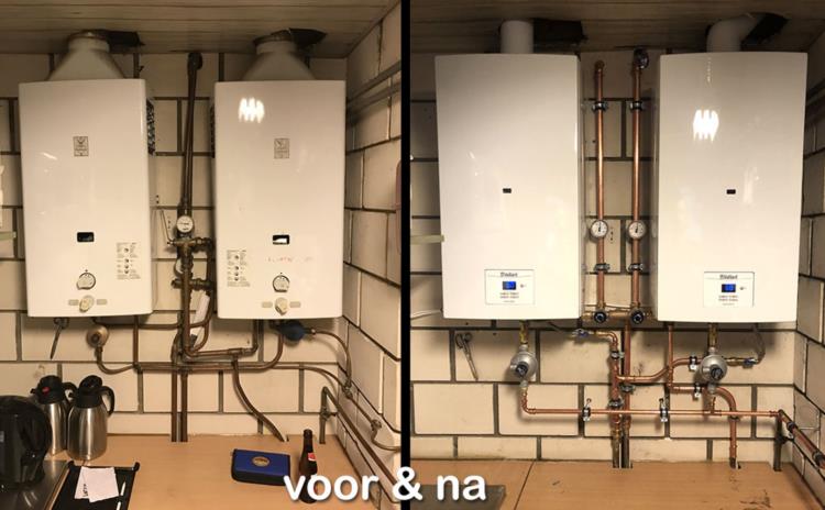 Vernieuwing van doorstroomboiler ((geiser)