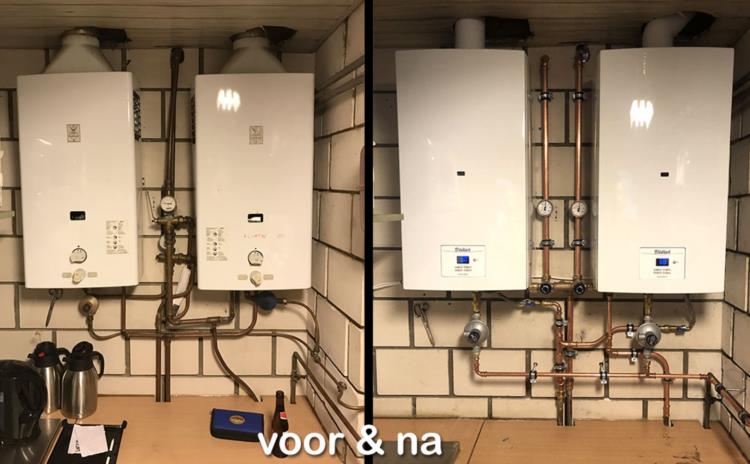 Vernieuwing van doorstroomboiler ((geiser)