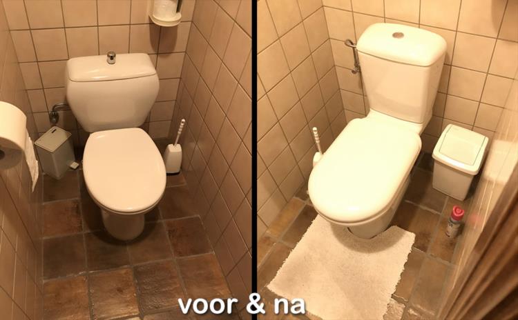 Nieuw toilet installeren